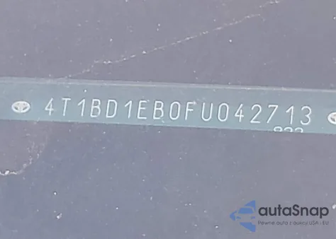 2015 Toyota Avalon Hybrid Xle Premium z USA, uszkodzony, nr VIN 4T1BD1EB0FU042713